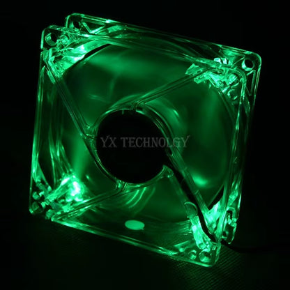 8025 GDT Green Red Bule Four Color LED PC Computer Case Brushless Cooling Fan 80Mm 8080X25Mm 8025S DC 12V 4Pin Cooler