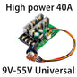 DC9-55V DC Motor Speed Regulator 12V 24V 36V 48V High Power Drive Module PWM Motor Speed Controller 40A Current Regulator