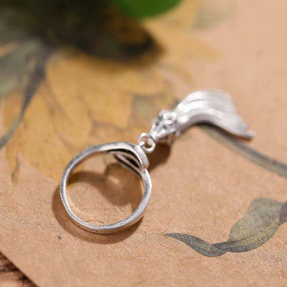 30% Silver Rings for Women Jewelry Titanium Silver Female Copper Ring Vintage Ethnic Fashion Punk Rock Tassel Fashion Bague
