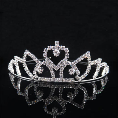 Princess Crystal Tiaras and Crowns Headband Kid Girls Love Bridal Prom Crown Wedding Party Accessiories Hair Jewelry