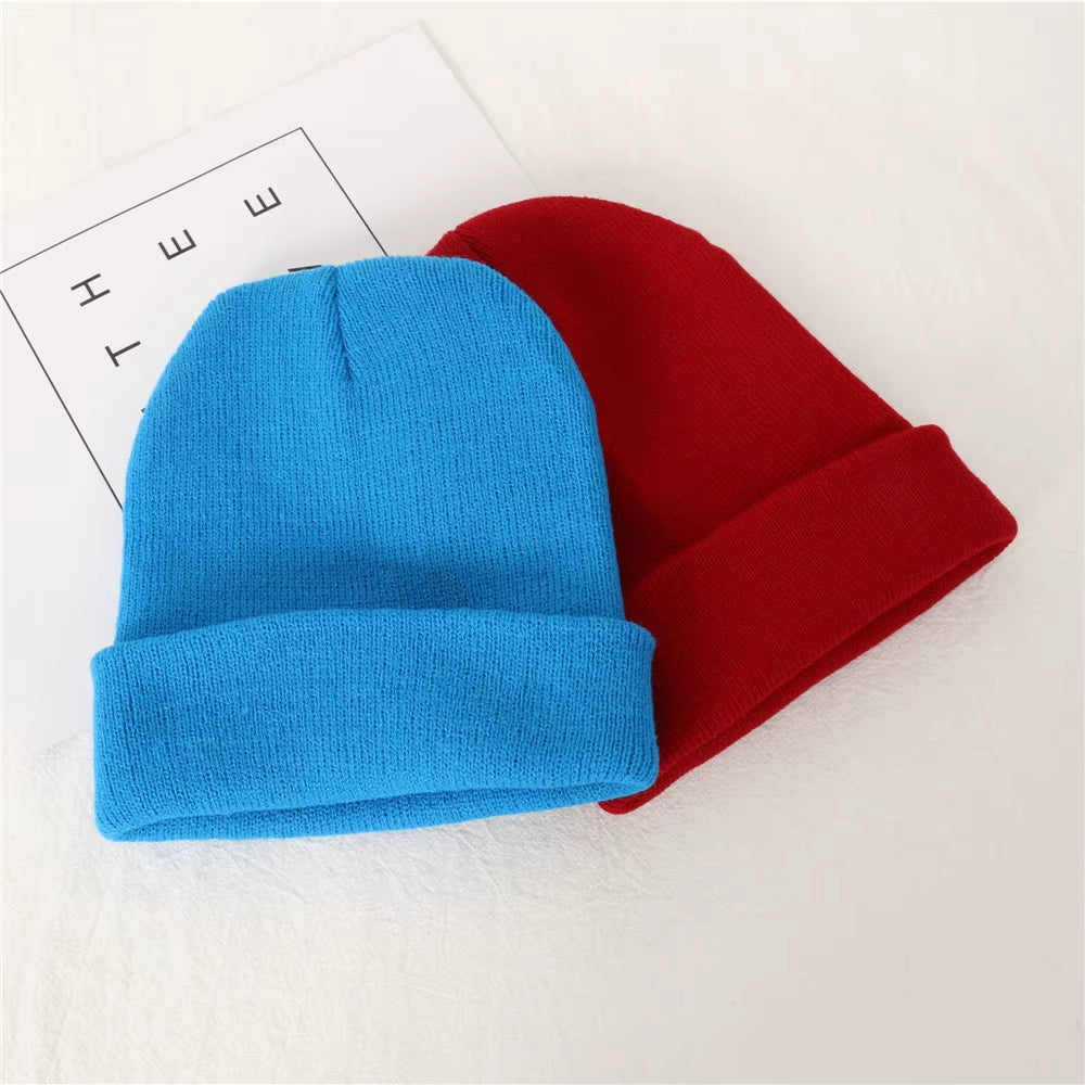 Solid Color Winter Hats for Woman New Beanies Knitted Cute Hat Girls Autumn Female Beanie Caps Warmer Bonnet Ladies Casual Cap