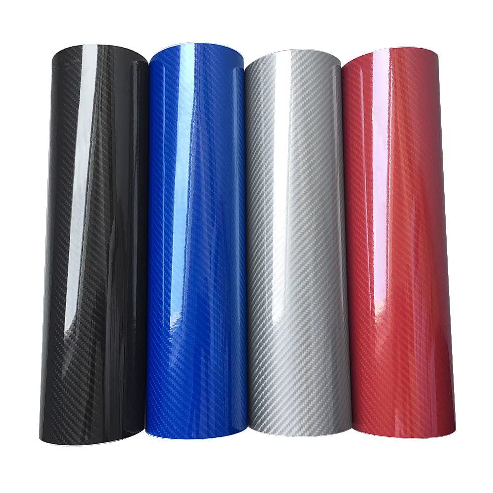 100*30/10Cm High Glossy 5D Carbon Fiber Wrapping Vinyl Film Motorcycle Tablet Stickers and Decals Auto Accessories Car Styling