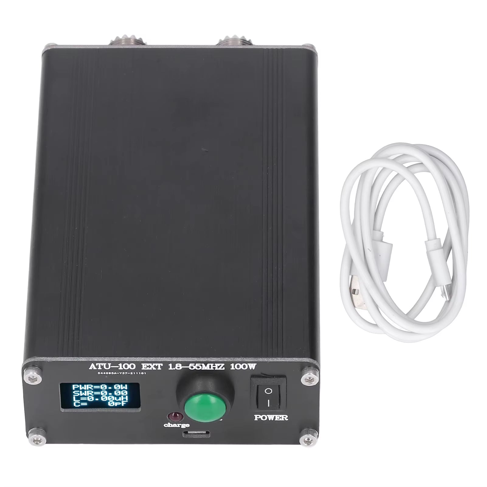 Antenna Tuner Antenna Tuner Mini Automatic for Radio Equipment 1.8~55Mhz 0.96IN with Housing ATU‑100 1.8~55Mhz Antenna Tuner