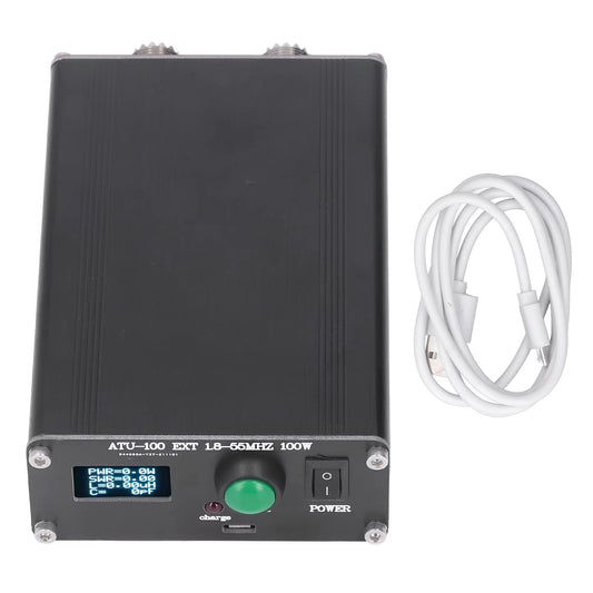 Antenna Tuner Antenna Tuner Mini Automatic for Radio Equipment 1.8~55Mhz 0.96IN with Housing ATU‑100 1.8~55Mhz Antenna Tuner
