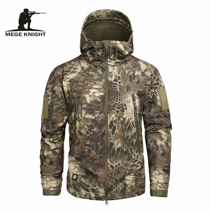 Mege Brand Clothing Autumn Men'S Military Camouflage Fleece Jacket Army Tactical Clothing Male Camouflage Windbreakers