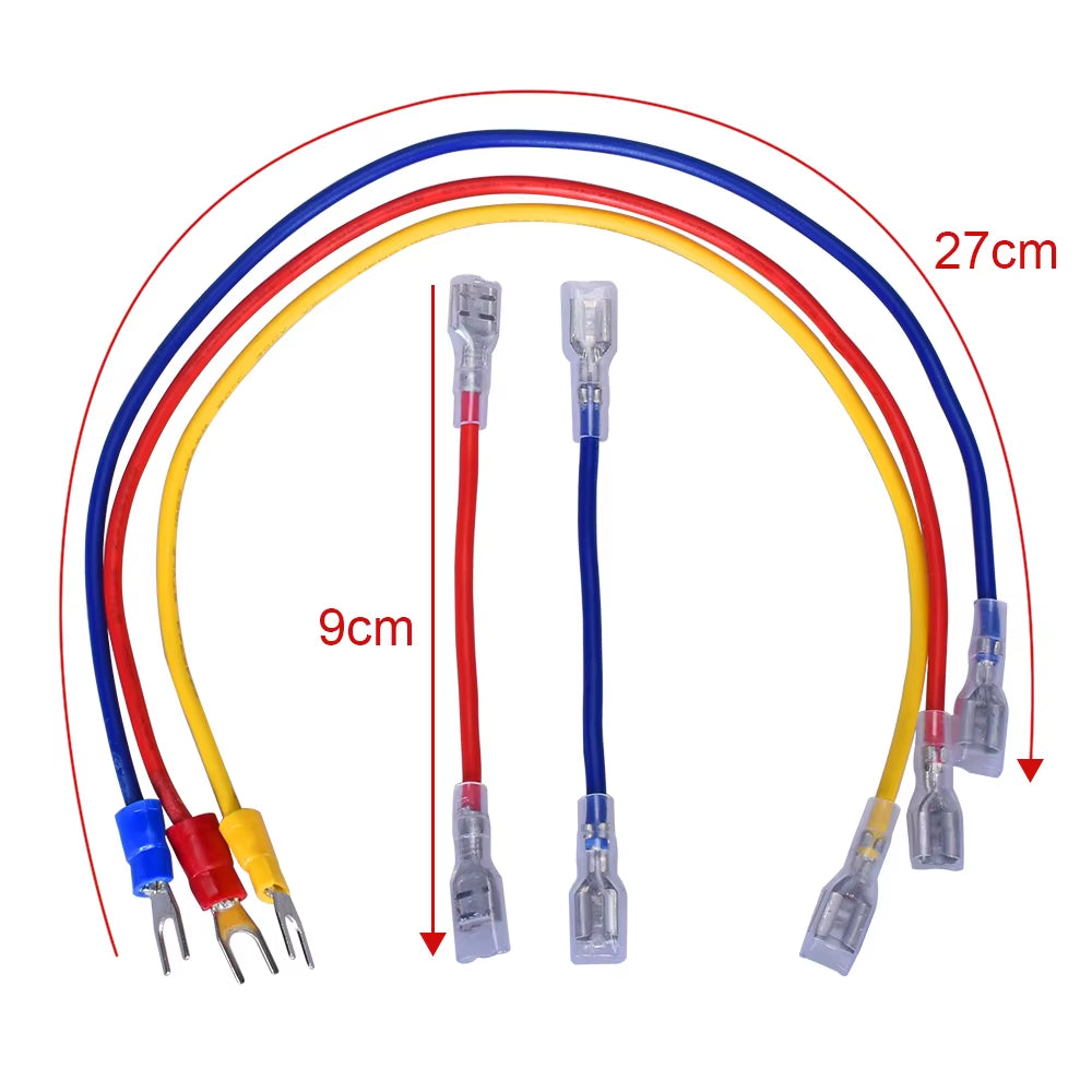 3D Printer Parts 10A 250V Power Switch AC Power Outlet with Red Triple Rocker Switch Fused Module Plug for 3D Printer