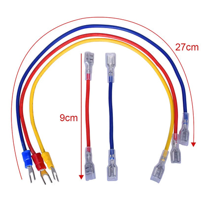 3D Printer Parts 10A 250V Power Switch AC Power Outlet with Red Triple Rocker Switch Fused Module Plug for 3D Printer