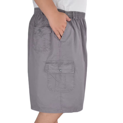 Big Size Men'S Summer Casual Shorts plus Size Loose Middle-Aged Oversized Cotton 8XL 7XL 6XL Large Size 11XL 12XL Men Shorts