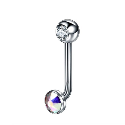 1PC G23 Titanium Opal Crystal Christina Vertical Hood Piercings Lip Rings Sexy Women Piercings Body Jewelry 14G