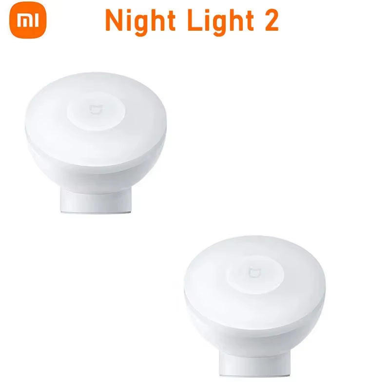 Original  Mijia Night Light 2 Version Motion Sensor Adjustable Brightness Smart Human Light Sensor Night Lamp Bedroom