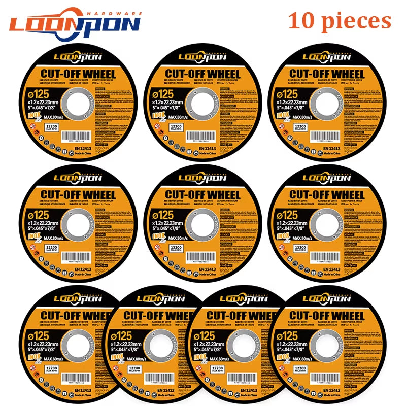 125Mm Cutting Disc Metal Cut off Wheel Angle Grinder Disc Slice Fiber Reinforced Grinding Blade Cutter for Metal Iron 5-50Pcs