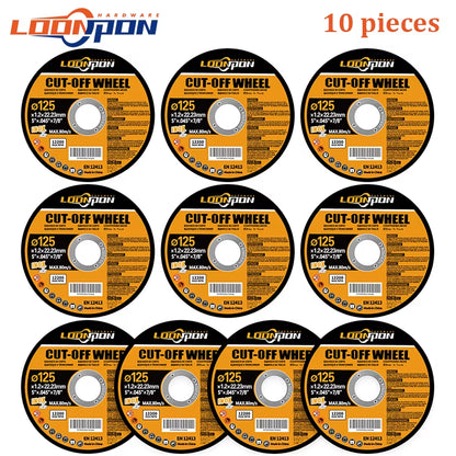 125Mm Cutting Disc Metal Cut off Wheel Angle Grinder Disc Slice Fiber Reinforced Grinding Blade Cutter for Metal Iron 5-50Pcs