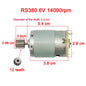 Children'S Electric Car DC Motor, Kid'S Car High Speed Motor,Dl 550 High-Power Motor 570 35000Rpm Engine