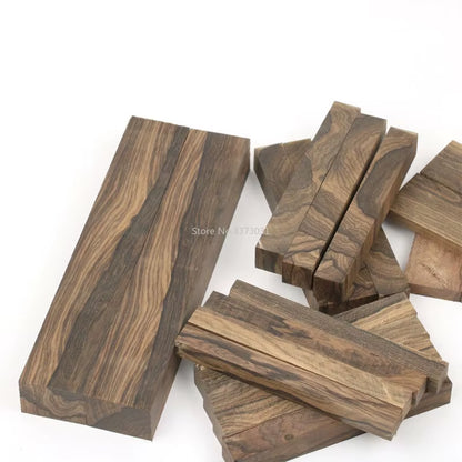 1 Piece DIY Knife Handle Material Persimmon Wood Ziricote, Ciricote (Cordia Dodecandra) Mexican Ebony Knife Handle Material