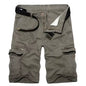 Mens Military Cargo Shorts Summer Army Green Cotton Shorts Men Loose Multi-Pocket Shorts Homme Casual Bermuda Trousers 40