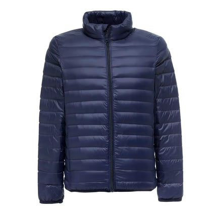 Men'S Lightweight Water-Resistant Packable Puffer Jacket 2023 New Arrivals Autumn Winter Male Fashion Stand Collar down Coats