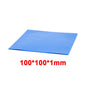 100 Pcs Blue 10Mm*10Mm GPU CPU Heatsink Cooling Conductivity 6.0 W Silicone Pad Processor Accessories Thermal Pad
