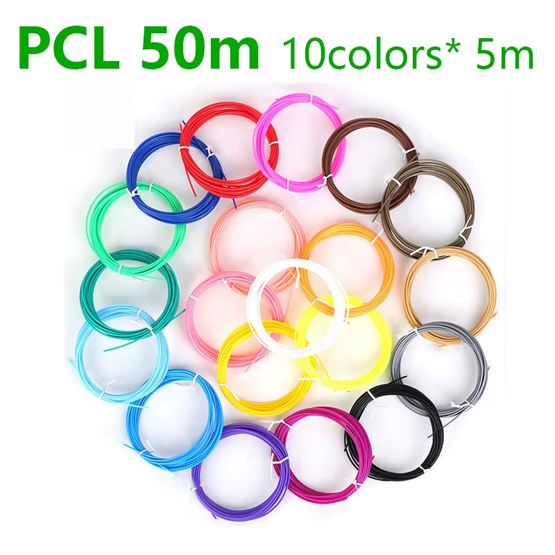Filament 1.75Mm for 3D Pen 20/ 30 Colors Brilliant Color Filament ABS / PLA/ PCL No Smell Safety Plastic 3D Print Pen Filament