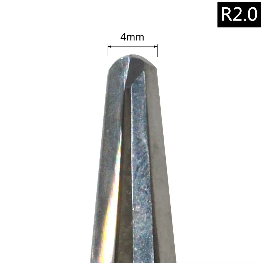 6Mm*70L,1Pcs, Taper Ball Nose End Mill,Cnc Cone Milling Cutter,Solid Carbide Tool,Woodworking Router Bit