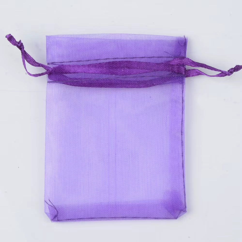 50Pcs/Lot 24 Colors Jewelry Bag Organza Gift Bags for Jewelry Packaging Bags Wedding Gift Storage Drawstring Pouches Wholesale