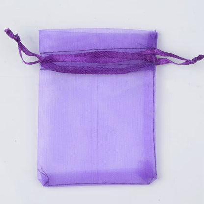 50Pcs/Lot 24 Colors Jewelry Bag Organza Gift Bags for Jewelry Packaging Bags Wedding Gift Storage Drawstring Pouches Wholesale