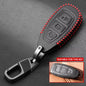 Car Styling Leather Key Chain Ring Cover Case Holder for Ford Focus 2 3 4 MK2 MK3 MK4 Kuga Edge Mondeo Fusion Ecosport Fiesta