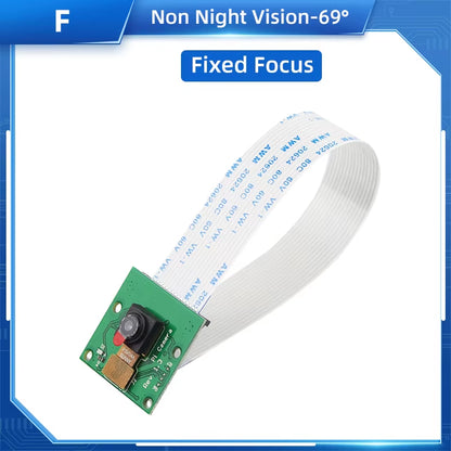 Raspberry Pi 4 Camera 5MP Night Vision 1080P Optional Wide Angle Fisheye IR-CUT Camera FF AF for Raspberry Pi 4B 3B+ 3B Zero