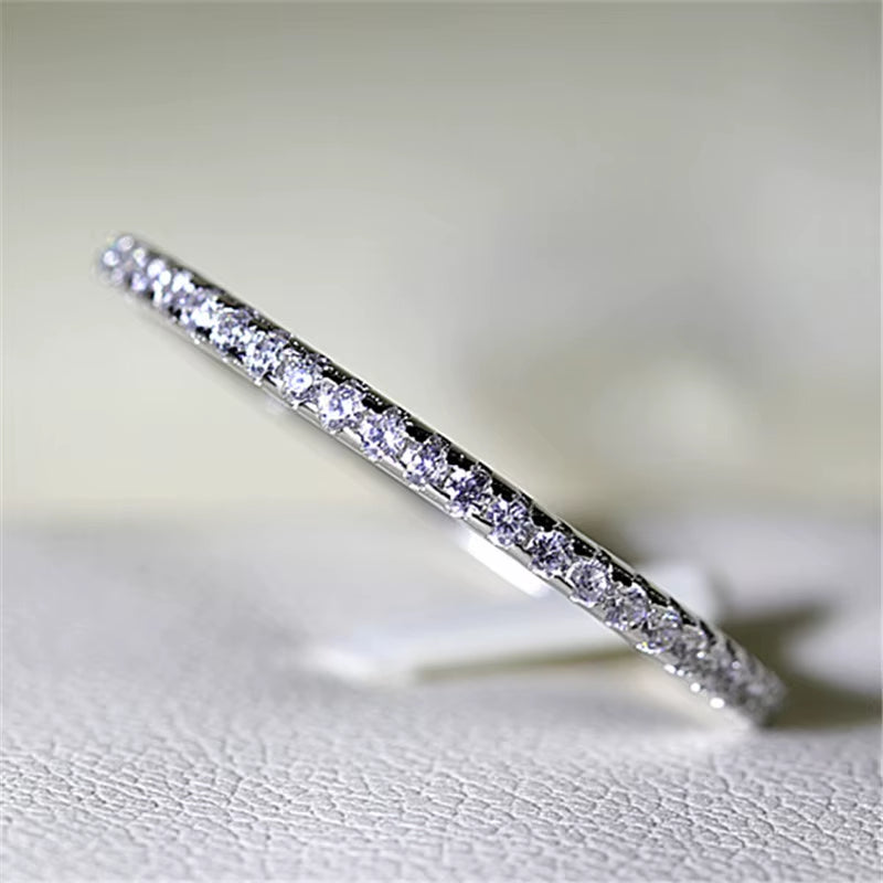 CC Rings for Women Bridal Wedding Jewelry Engagement Party Ring White Gold-Color Silver Plated Drop Shipping Anel CC709