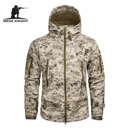 Mege Brand Clothing Autumn Men'S Military Camouflage Fleece Jacket Army Tactical Clothing Male Camouflage Windbreakers