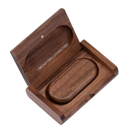 1PCS Free LOGO Wooden + Box USB 2.0 Pen Drive 4GB 16GB 32GB 64GB Flash Drive Memory Stick Wedding Photography Gift U Disk