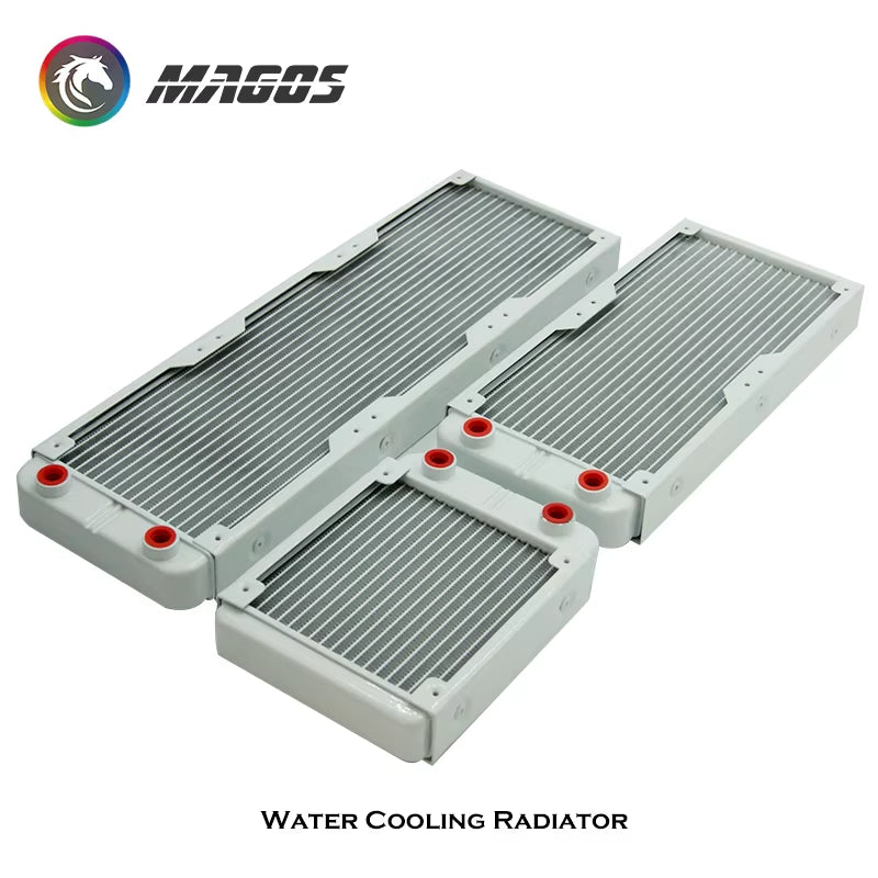 G1/4'' Aluminum Radiator for PC Water Cooling Computer Case GPU CPU RAM Cooler Fan Heatsink 60/80/90/120/240/360Mm Black/White
