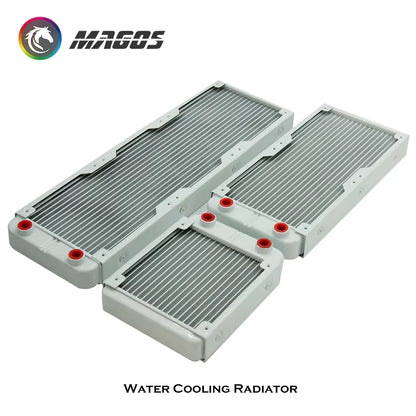 G1/4'' Aluminum Radiator for PC Water Cooling Computer Case GPU CPU RAM Cooler Fan Heatsink 60/80/90/120/240/360Mm Black/White