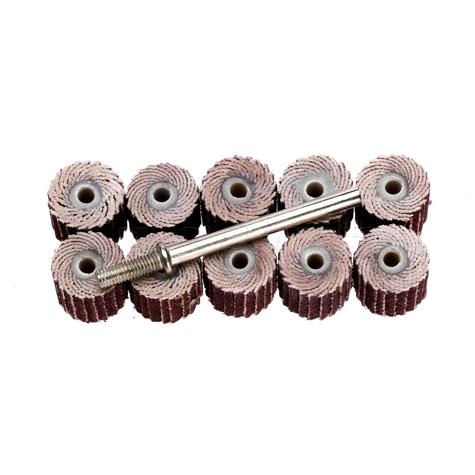 10Pcs Dremel Accessories 240-Grit Sanding Flap Disc Grinding Sanding Flap Wheels Brush Sand Rotary Tool 10 X 10X 3Mm