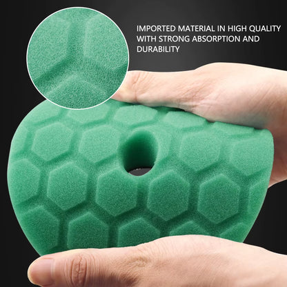 3"/5"/6" Car Spong Buffing Polishing Pad Honeycomb Pattern Hook&Loop Backer for DA/RO/GA Car Buffer Polisher