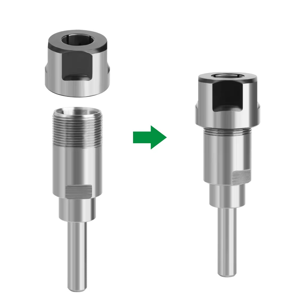 1 Pc 1/4" 8Mm 12Mm 1/2" Shank Router Bit Extension Rod Collet Engraving Machine Extension Milling Cutter for Wood MC04003