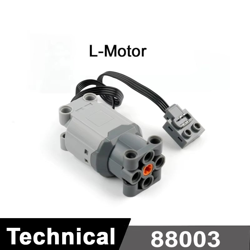 MOC Train Motor Kit Servo,Battery Box, IR Remote, LED Lights Power Functions Parts for Smart Technical Building Blocks Creations