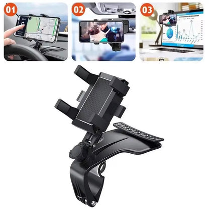 Multifunctional Car Dashboard Phone Holder Enhances Driving Safety