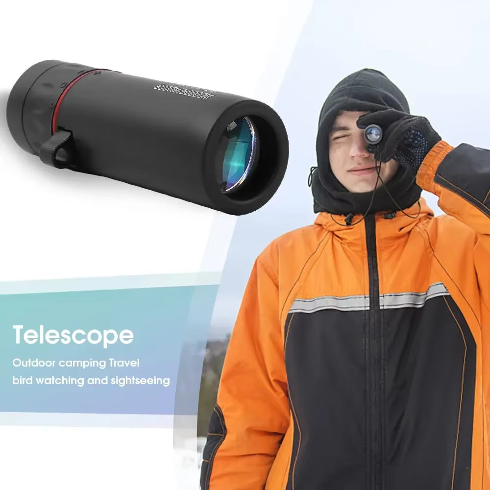 3000X25 Long Range HD Professional Adult Monocular and Mini Portable Telescope for Outdoor Camping and Hunting