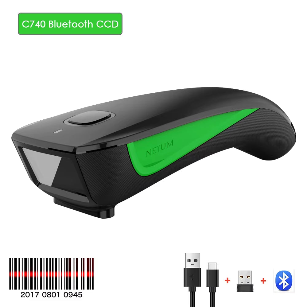 C750 Bluetooth QR 2D Barcode Scanner and C830 Wireless Laser 1D Usb Bar Code Reader for IOS Android Windows Mobile Payment