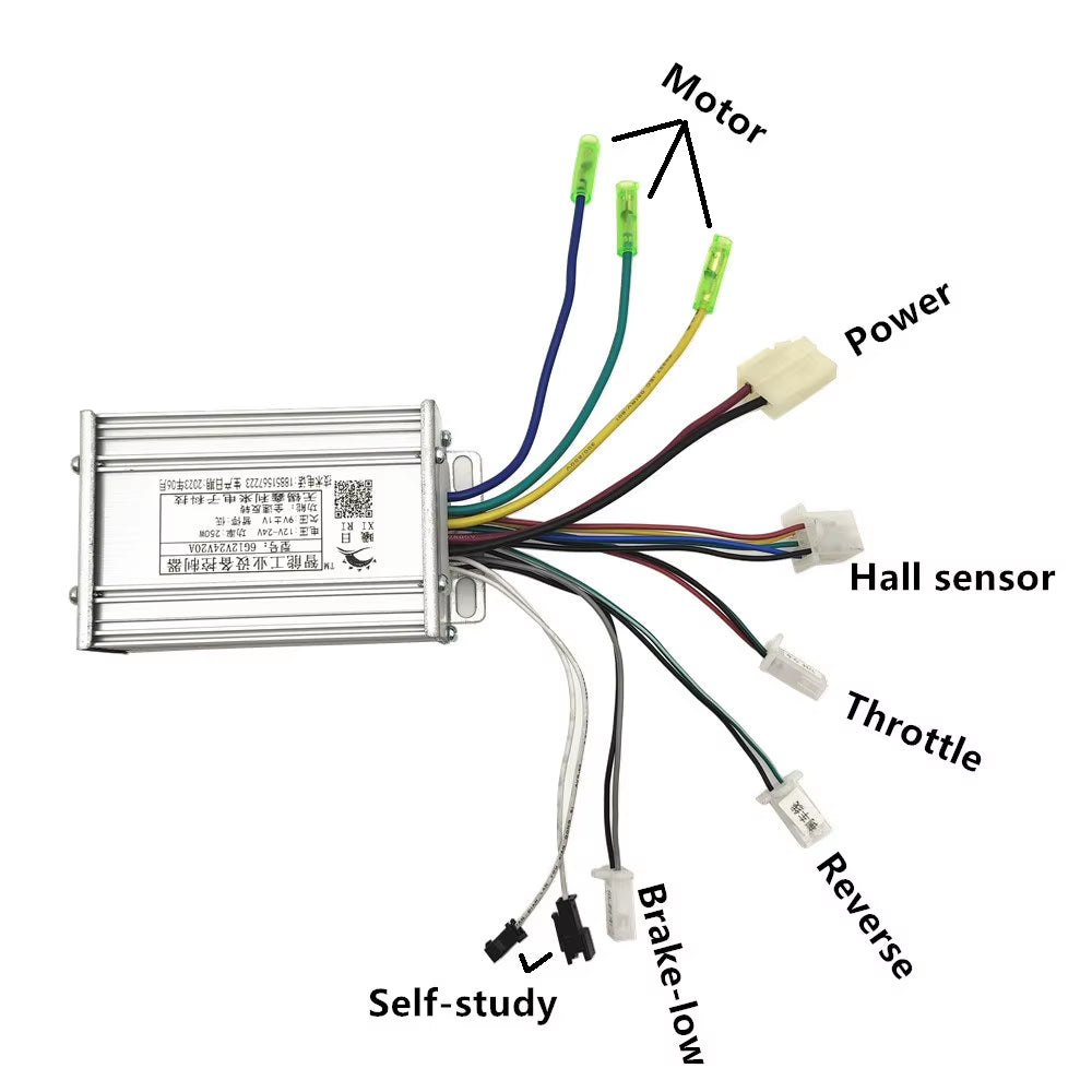 250W DC 12V 24V 36V 48V Brushless Motor Speed Montroller, Motor Driver