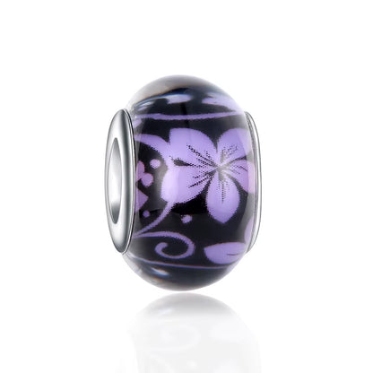 New European Colorful Lampwork Glass Bead Murano Plastic Aolly Charm Fit Pan Brand Bracelet Bangle Women DIY Jewelry Dropship