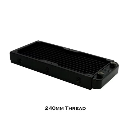 G1/4'' Aluminum Radiator for PC Water Cooling Computer Case GPU CPU RAM Cooler Fan Heatsink 60/80/90/120/240/360Mm Black/White