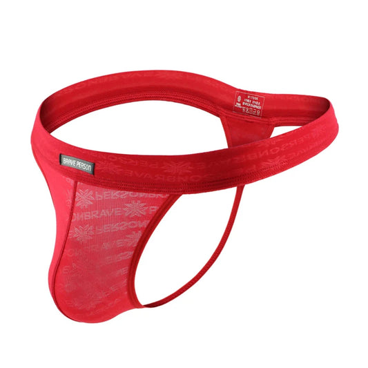 Men Sexy Lace Transparent Thongs Underwear Briefs Bikini G-String Jocks Underwear Shorts Exotic T-Back B1138