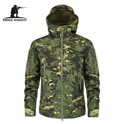 Mege Brand Clothing Autumn Men'S Military Camouflage Fleece Jacket Army Tactical Clothing Male Camouflage Windbreakers
