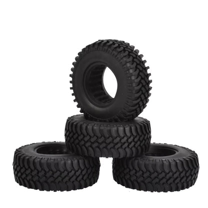 4PCS 100Mm 1.9 Inch Rubber Tires with Foam Inserts for 1:10 RC Rock Crawler Axial SCX10 D90 D110 Tamiya CC01 1.9 Inch Tyres