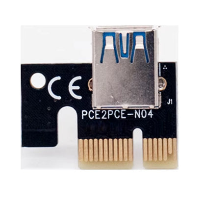 New PCI-E Riser 009 Express 1X 4X 8X 16X Extender PCI E USB Riser 009S GPU Dual 6Pin Adapter Card SATA 15Pin for BTC Miner