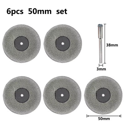 Mini Cutting Disc for Rotary Accessories Diamond Grinding Wheel Rotary Tool Circular Saw Blade Abrasive Diamond Disc
