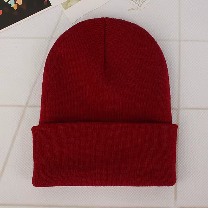 Solid Color Winter Hats for Woman New Beanies Knitted Cute Hat Girls Autumn Female Beanie Caps Warmer Bonnet Ladies Casual Cap