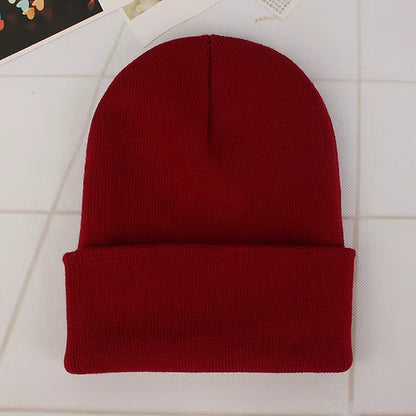 Solid Color Winter Hats for Woman New Beanies Knitted Cute Hat Girls Autumn Female Beanie Caps Warmer Bonnet Ladies Casual Cap