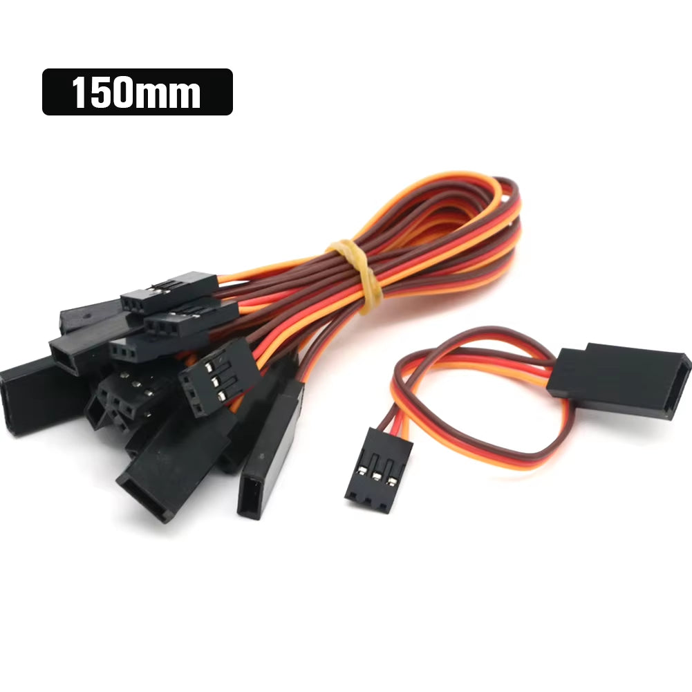 10Pcs/Lot 10Cm 15CM 30CM 50CM 100CM RC Servo Extension Cord Cable Wire 150Mm Lead JR Wholesale